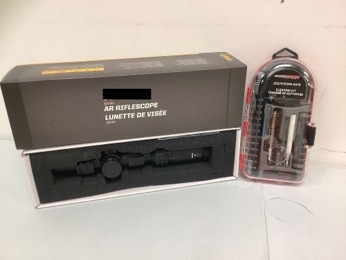 Lot of (2) AR Riflescope 1-4x24 and Cleaning Kit For .223, E-Comm Return, Sold As-is - Lot 91a