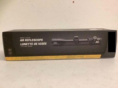 AR Riflescope 30mm 3-12x44 For .308, E-Comm Return, Sold As-is - Lot 99a