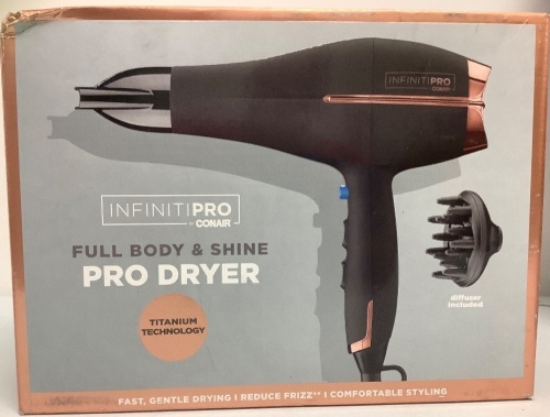 Conair InfinitiPro Hair Dryer, Appears New, Sold As-is - Lot 126