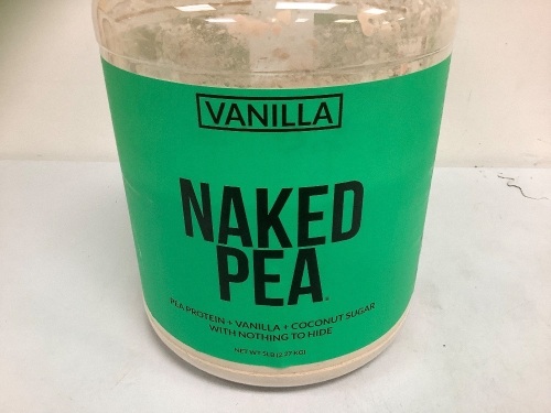 Naked Pea Protein Vanilla w/ Coconut Sugar, New, Sold As-is - Lot 135