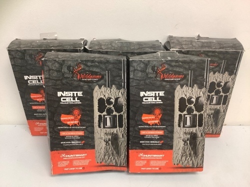 Lot of (5) Wildgame Innovations Trail Cameras, E-Commerce Return, Sold as is - Lot 208