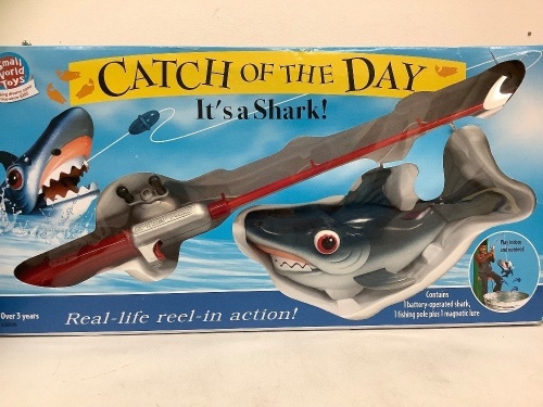 Toy Shark and Fishing Pole, E-Commerce Return, Box Damage, Sold as is - Lot 212