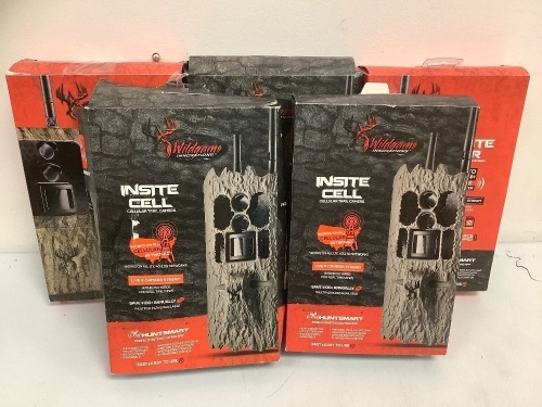 Lot of (5) WIldgame Innovations Trail Cameras, E-Commerce Return, Sold as is - Lot 218
