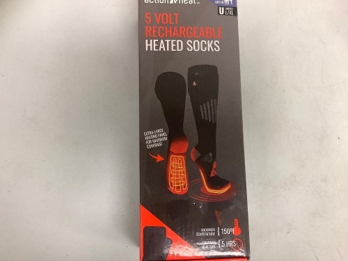 Rechargeable Heated Socks, E-Commerce Return, Sold as is - Lot 219