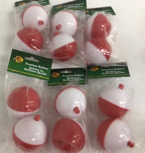 Lot of (6) Fishing Bobbers 2-Pack, E-Comm Return, Sold As-is - Lot 263