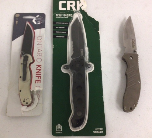 Lot of (3) Folding Knives, E-Comm Return, Sold As-is - Lot 269