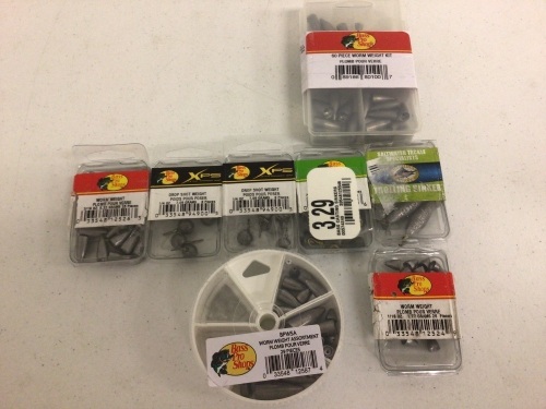Lot of (8) Assorted Fishing Weights, E-Comm Return, Sold As-is - Lot 274