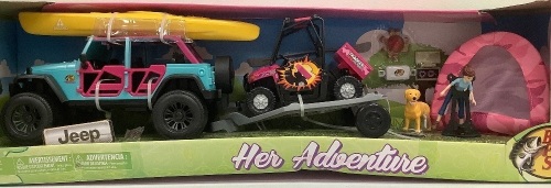 Jeep Camping Her Adventure Playset, Appears New, Sold As-is - Lot 282