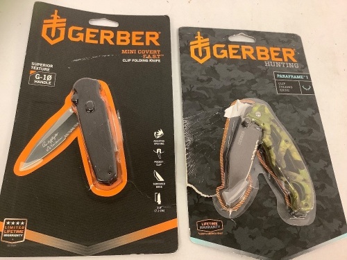 Lot of (2) Gerber Folding Knives, Appears New, Sold As-is - Lot 292