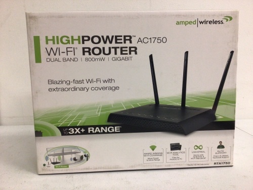 Lot of (2) High Power Wifi Router, Appears New, Sold as is - Lot 403
