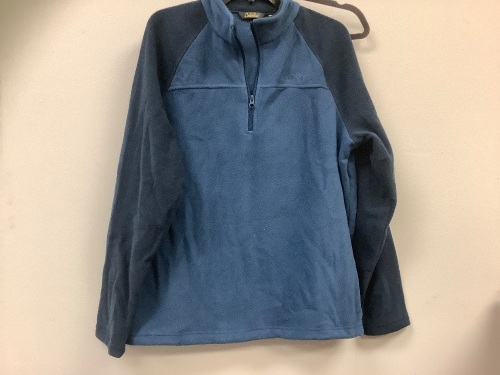 Men 1/4 Zip Fleece Pullover, M, Appears New, Sold as is - Lot 437