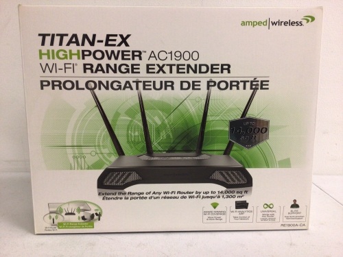 Lot of (2) Titan-Ex Wi-Fi Range Extender, Appears New - Lot 334