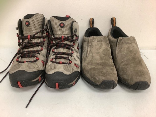 Lot of (2) Merrell Mens Shoes, 8 and 8.5, E-Commerce Return, Sold as is - Lot 436