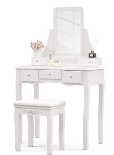 Mecor Vanity Table Set, Appears New - Lot 484