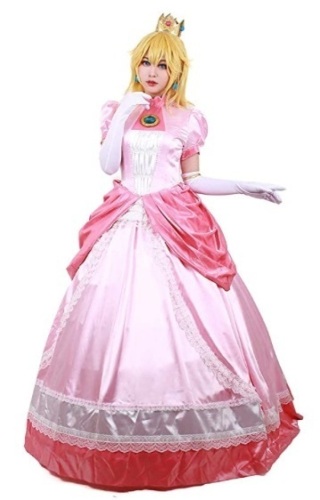 Women's Princess Peach Costume, XL, Appears New, Sold as is - Lot 592