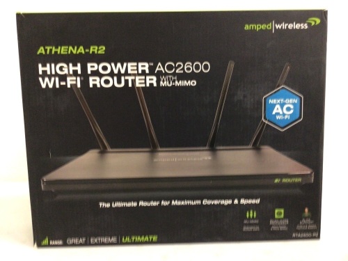 Lot of (2) Athena-R2 Wi-Fi Router, Appears New - Lot 355
