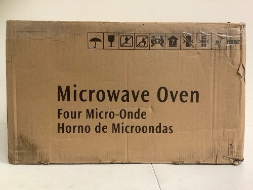 Stainless Microwave, Appears New, Powers Up, Sold as is - Lot 352