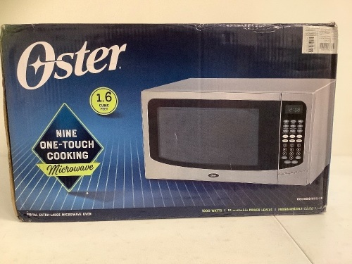 Oster Microwave, Appears New, Powers Up, Sold as is - Lot 371