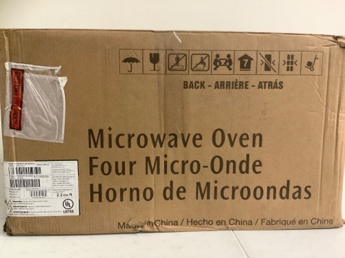 Stainless Microwave, Appears New, Powers Up, Sold as is - Lot 333