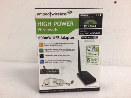 Lot of (2) 600mW USB Adapters, Appears New - Lot 337