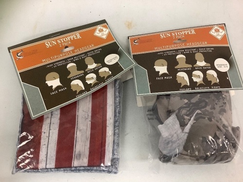 Lot of (2) Mutli Purpose Headgear, One Size, Appears New - Lot 475
