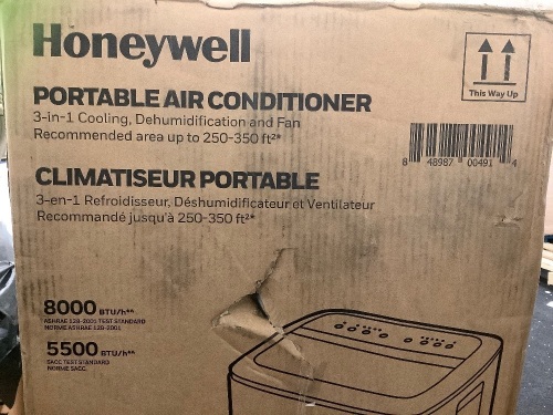 Honeywell Portable Air Conditioner, Powers Up, E-Commerce Return, Sold as is - Lot 487