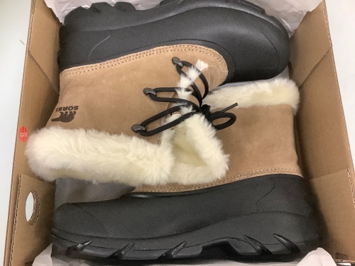 Womens Sorel Fur Lined Boots, Size 8, Appears New - Lot 493