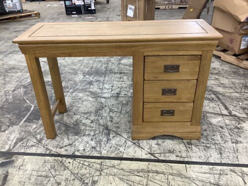 Solid Oak Office Desk  - Lot 39