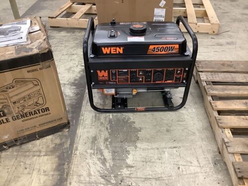 WEN GN4500 4500-Watt 212cc Transfer Switch and RV-Ready Portable Generator, CARB Compliant - Engine Has Compression Not Tested Further - Lot 95