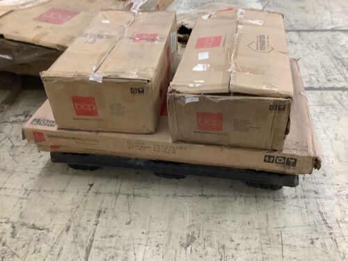 Lot of (2) 5-Piece Dining Table Set w/ Glass Top, Leather Chairs - Uninspected  - Lot 97