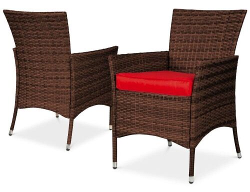 Wicker Patio Dining Chairs, Set of 4 - No Hardware  - Lot 143