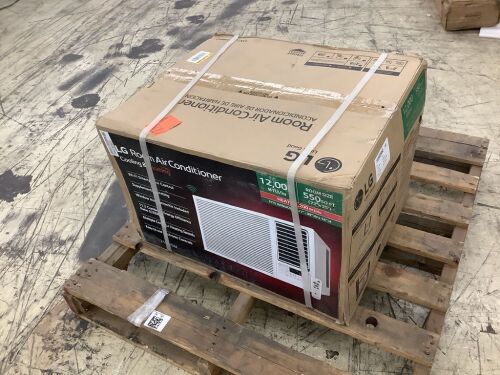 LG 12,000 BTU Smart Wi-Fi Enabled Window Air Conditioner, Cooling & Heating - Lot 163