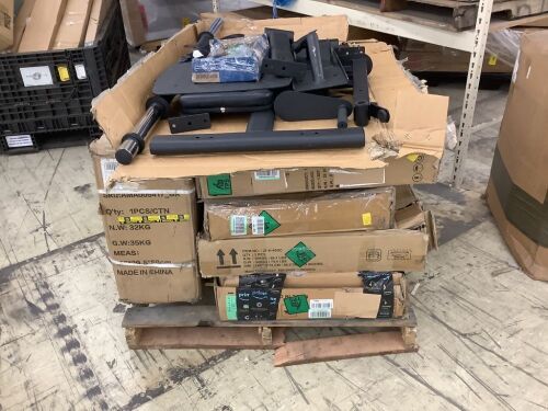 Pallet of Exercise Equipment - Elliptical, Bike, Weight Bench & (3) Small Treadmills - Lot 173