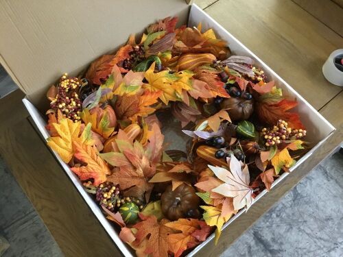 Montgomery Hollow Silk Fall Door Wreath  - Lot 209