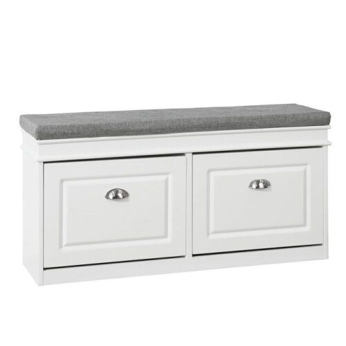 2 Flip-Drawers Shoe Bench - Lot 502