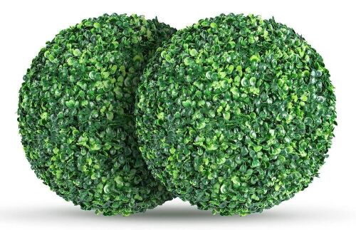 Artificial Plant Topiary Balls, 2 Pack - Lot 255