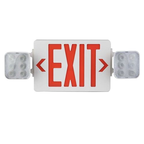 Emergency Light Exit Sign, 2 LED Adjustable Heads  - Lot 558