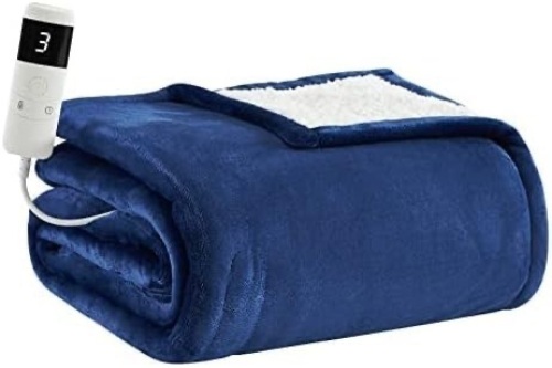 BOMOVA Heated Electric Blanket with 10 Heating Levels & 8 Hours Auto Off, Queen  - Lot 556