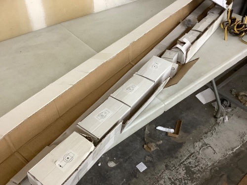 DIYHD 80" Bi-Folding Sliding Barn Door Hardware Roller Kit - Missing Some Hardware - Lot 401