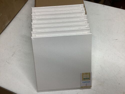 Hand Made Modern Canvas 10" x 10", 8 Pack  - Lot 418