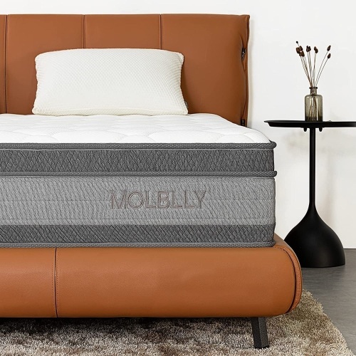 Molblly 12 Inch Cooling-Gel Memory Foam and Individually Pocket Innerspring Hybrid Mattress, Medium Firm, Full  - Lot 80