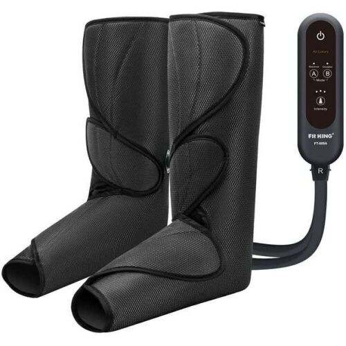 FIT KING Foot and Calf Compression Massager with 3 Intensities 2 Modes 2 Extensions - Lot 222