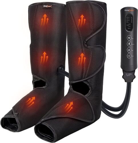 Shinewell Air Compression Leg Massager with Heat  - Lot 299