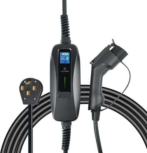 Lectron NEMA 14-50 Level 2 EV Charger - 15 ft Extension Cord & J1772 Cable - for J1772 EVs  - Lot 148