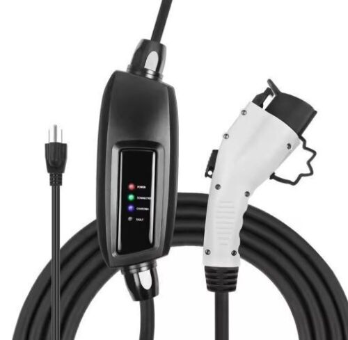 Lectron 120/240-Volt 16 Amp Level 2 EV Charger with 21 ft Extension Cord J1772 Cable and NEMA 5-15 Plug Electric Vehicle Charger - Lot 189