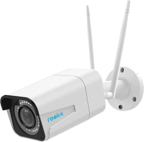 Lot of (2) REOLINK 5MP Plug-in Outdoor WiFi Camera, 4X Optical Zoom, 2.4/5Ghz WiFi, Motion Detection, Night Vision, Work with Google Assistant, RLC-511W  - Lot 139