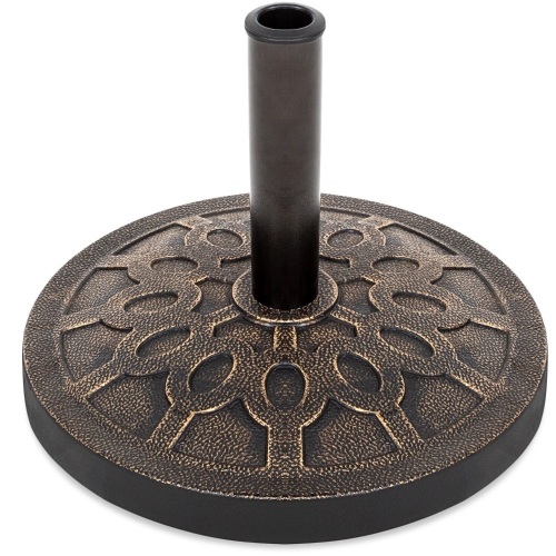 Round Patio Umbrella Base Stand w/ Rustic Finish - Lot 7519