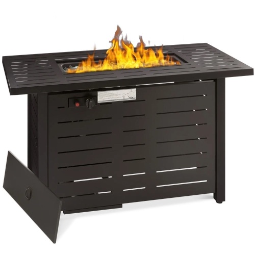 50,000 BTU Steel Propane Gas Fire Pit w/ Auto Ignition - Lot 7686
