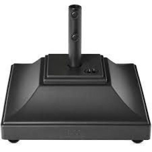 Mobile Umbrella Base, Fillable Stand w/ 4 Wheels, 2 Locks, 120lb Capacity - Lot 6896