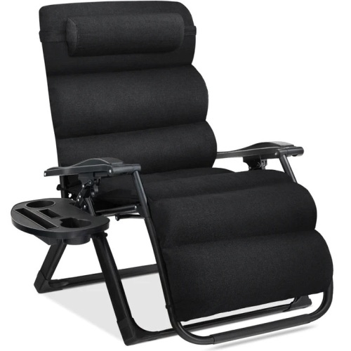Oversized Zero Gravity Chair, Folding Outdoor Recliner w/ Removable Cushion - Lot 7570